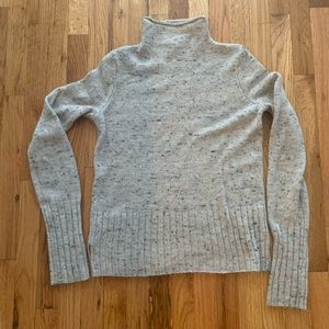 Heather grey mix neck sweater